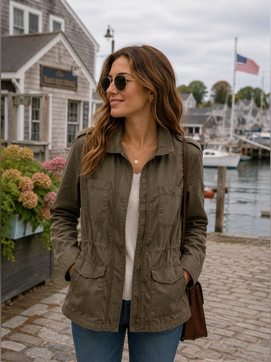 hinge Jackets & Blazers - Hinge Olive Green Utility Jacket XS